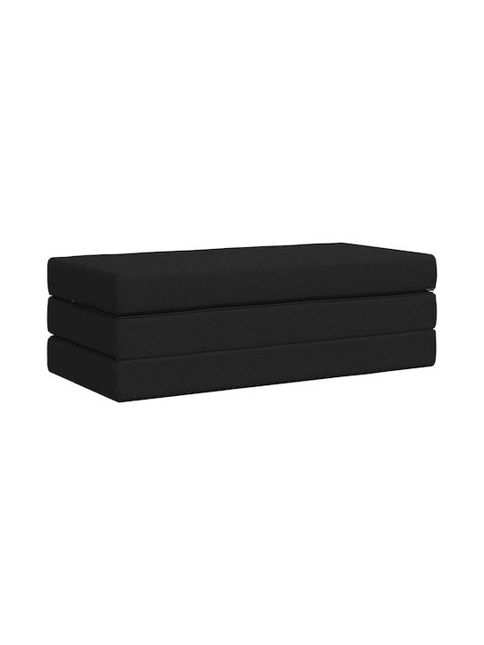 vidaXL Floor Pillow Black 67x120cm