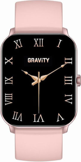 Gravity GT36-1 45мм Смарт часовник с Пулсометър (Розово Злато)