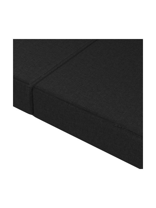 vidaXL Pernă De Podea Neagră 67x160cm