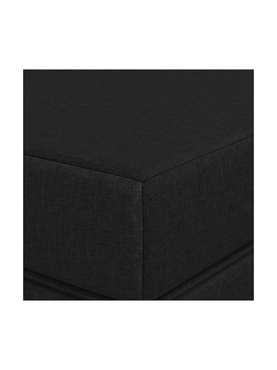 vidaXL Floor Pillow Black 67x140cm