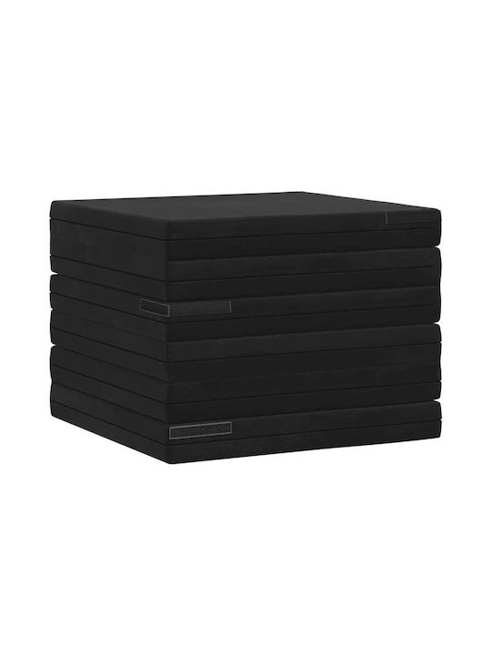 vidaXL Samt Dekorativer Kissenbezug Schwarz 67x140cm