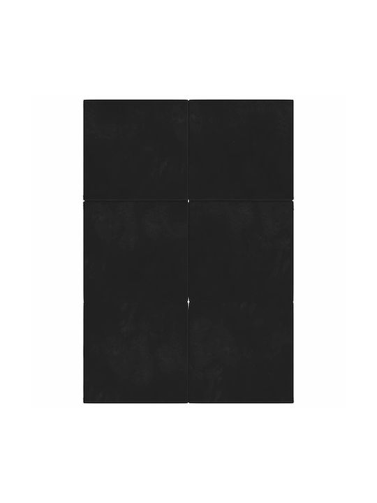 vidaXL Samt Dekorativer Kissenbezug Schwarz 67x140cm