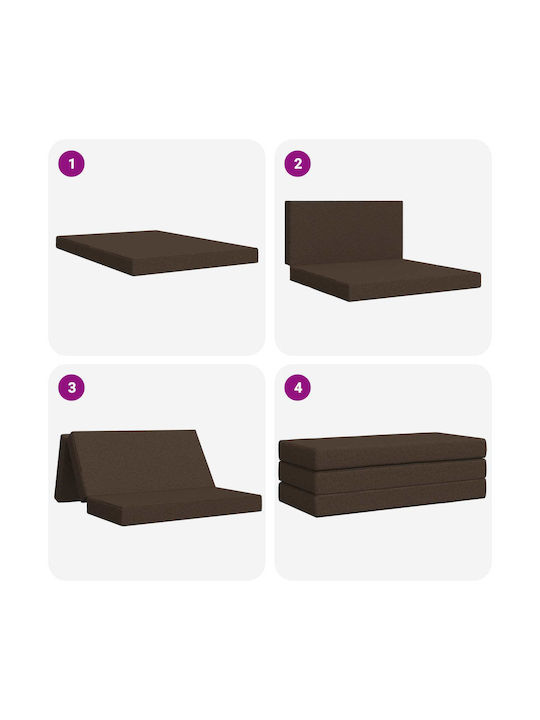 vidaXL Taupe Bodenkissen 67x160cm