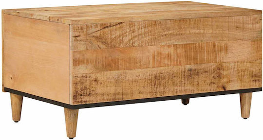 Măsuță Centrală Rectangulară din Lemn Masiv Maro M80xL50xÎ40cm