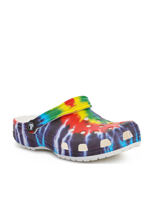 Crocs Classic Tie Dye Graphic Γυναικεία Σαμπό