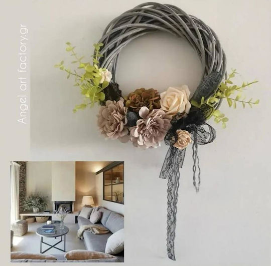 Decorative Wreath Modern Grey
