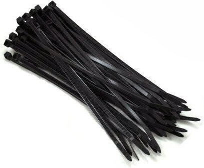 Dedra Δεματικά Καλωδίων Πλαστικά 300mmx4.8mm σε Μαύρο χρώμα (100τμχ) (11C48302)