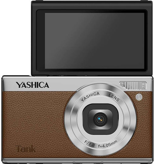 Yashica Tank Компактен Фотоапарат 12MP Оптичен Зуум 8x Кафяв