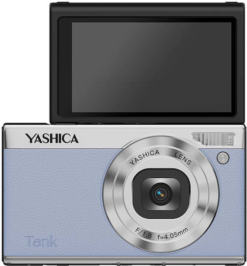 Yashica Tank Компактен Фотоапарат 12MP Оптично Увеличение 8x Син