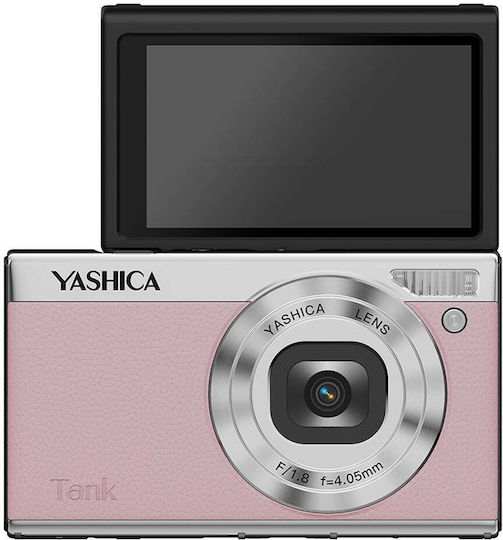 Yashica Tank Compact Camera 12MP Optical Zoom 8x Pink