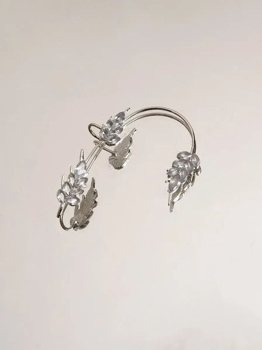 Σκουλαρίκι Ear Cuff Πέτρες Δεξί Ασημί Ασημί