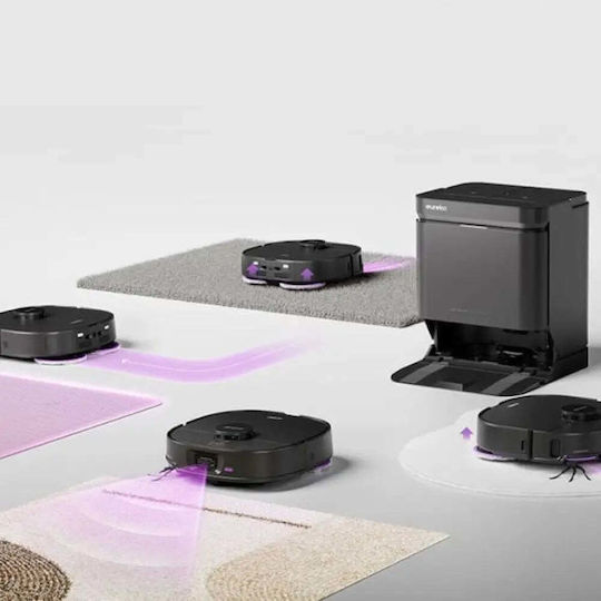 Eureka J15 Max Ultra Прахосмукачка Робот с Картографиране Laser и Всмукателна Мощност 22000Pa Черна