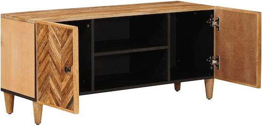 Solid Wood Sideboard Brown 105x33.5x46cm