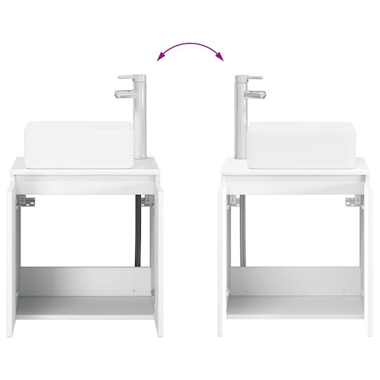 vidaXL Bathroom Vanity Unit Without Sink L49.5xD41xH63cm White