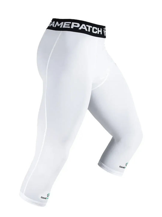 GamePatch Ανδρικό Αθλητικό Κολάν Compression Capri Λευκό GamePatch Ανδρικό Αθλητικό Κολάν Compression Capri Λευκό