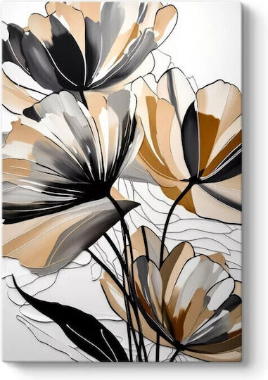 Megapap Pastel Flower Πίνακας σε Καμβά 70x100cm