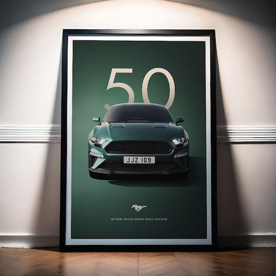 50 Years Mustang Car Ξύλινο