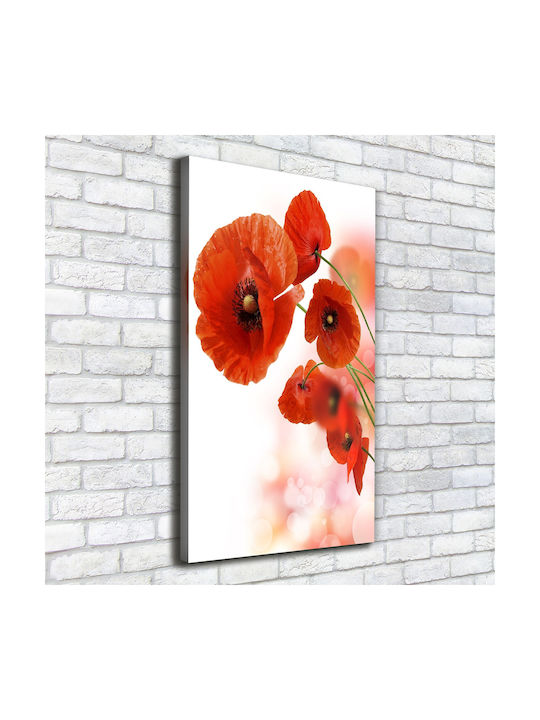 Wandbild Leinwand Hochwertiger Druck Wildes Mohn 50x100 cm