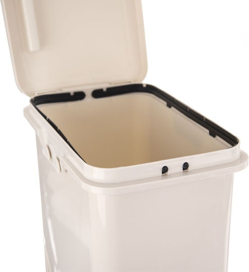 Orion Coș De Gunoi Din Plastic Alb 17.5lt