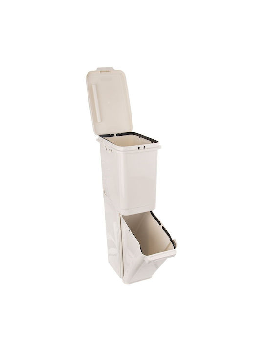 Orion Plastic Waste Bin for Cabinet White 17.5lt