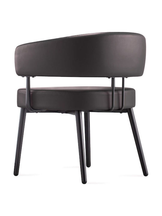Visitor Chair Symphony in Black Colour 64x55x77cm