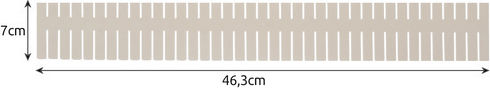 Ruhhy Heavy-Duty Plastic Corner Shelf In Beige Colour 463x70mm 4 Pieces 19098