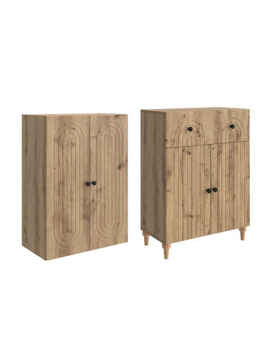 Bücherregale Braun 2 Stück 66x34.5x90cm