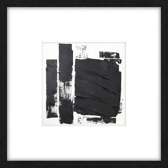 Obraz Basalt 105‑9866 Πίνακας Τοίχου 60x60 Basalt Art Άσπρο Μαύρο Obraz Basalt 105‑9866 Πίνακας Τοίχου 60x60 Basalt Art Άσπρο Μαύρο