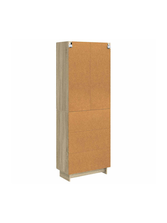 Βιβλιοθήκες Καφέ (2τμχ) 66x34.5x90εκ.