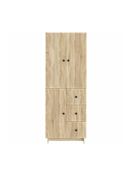 Βιβλιοθήκες Καφέ (2τμχ) 66x34.5x90εκ.