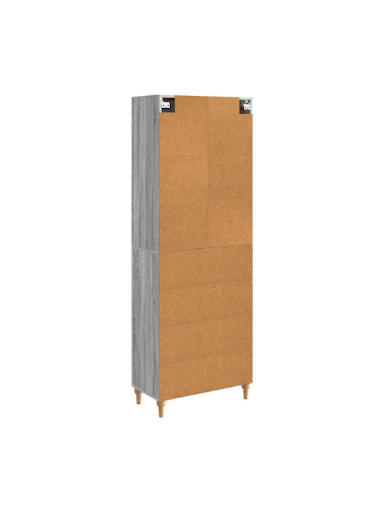 Bücherregale Grau 2Stücke 66x34.5x90cm
