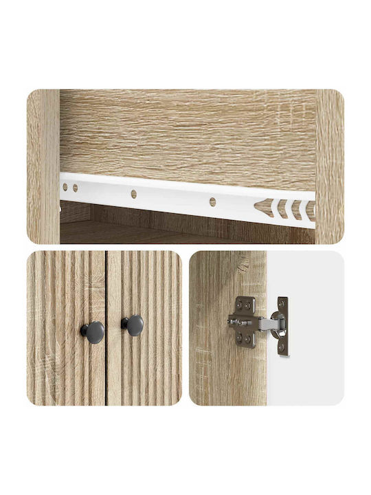 Brown Bookcases (2 pcs) 66x34.5x90 cm