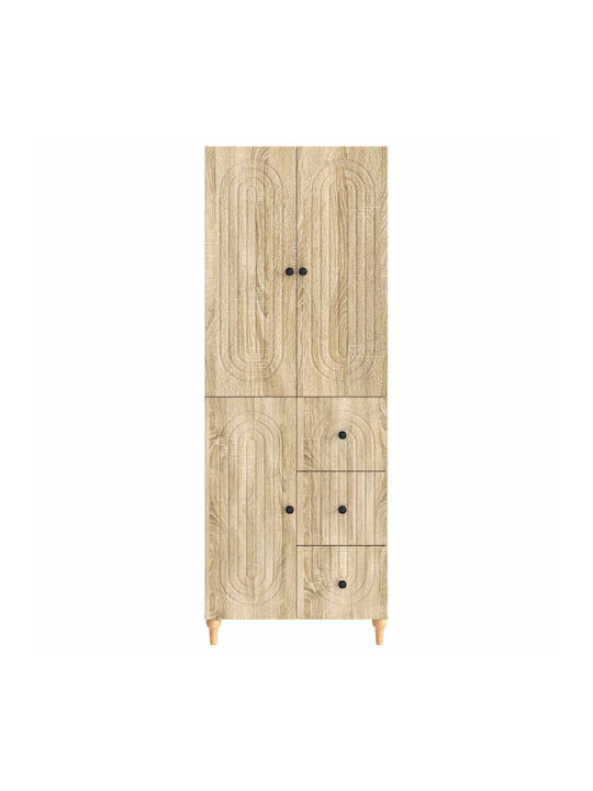 Βιβλιοθήκες Καφέ (2τμχ) 66x34.5x90εκ.