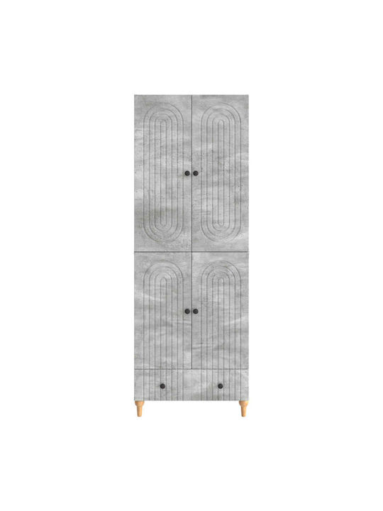 Gray Bookcases (2 Pieces) 66x34.5x95cm