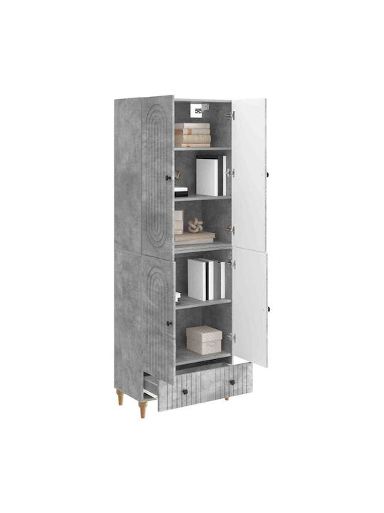 Gray Bookcases (2 Pieces) 66x34.5x95cm