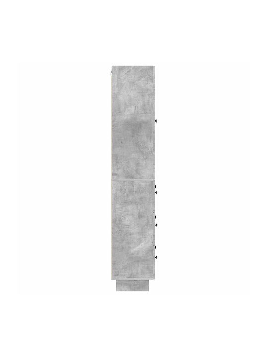 Βιβλιοθήκες Γκρι (2τμχ) 66x34.5x90εκ.