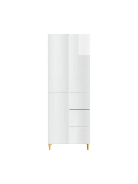 Βιβλιοθήκες Λευκές (2τμχ) 66x34.5x90εκ.