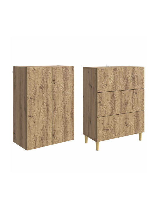 Brown Bookcases (2 Pieces) 66x34.5x90cm