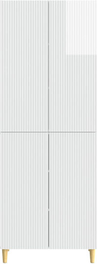 Bücherregale Weiß (2 Stück) 66x34.5x90cm