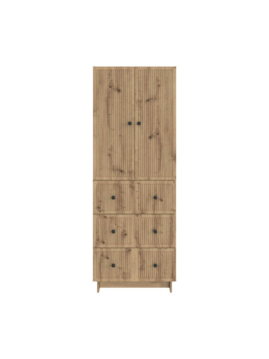 Βιβλιοθήκες Καφέ (2τμχ) 66x34.5x90εκ.