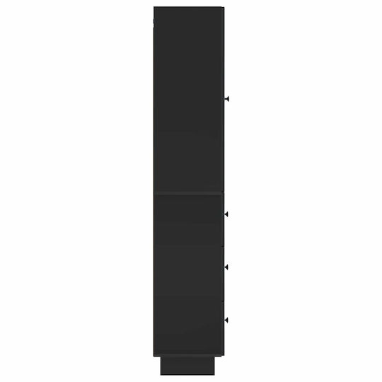vidaXL Coloană De Baie De Perete M33xA34.5xÎ90cm Neagră