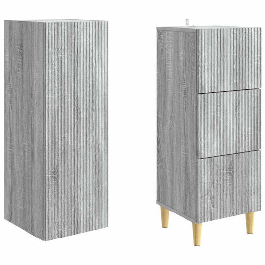 vidaXL Στήλη Μπάνιου Τοίχου Μ33xΒ34.5xΥ90cm Sonoma