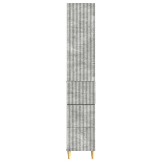vidaXL Coloană de Baie de Perete M33xA34,5xÎ90cm Gri