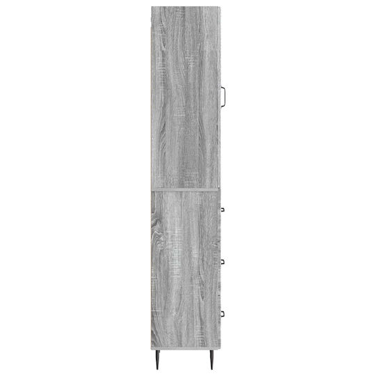 vidaXL Стила Баня За Стена M33xД34.5xВ90cm Сонома