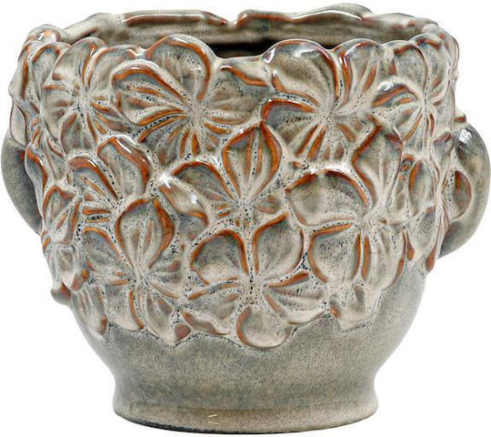 Fylliana Ceramic Green Plant Pot 20x18x16cm