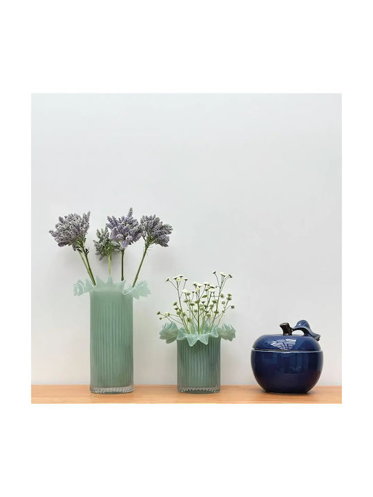 Vase Froufrou Matcha Glass Opaline H 26 Cm Ø 17.5 Cm