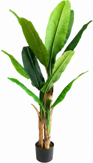 Artificial Decorative Banana Leaf Potted Plant 140cm Indoor Space