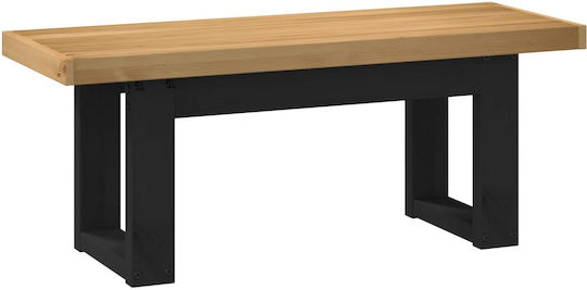 Noain Пейка За Трапезария С Дървена Повърхност Кафява 120x41x45см