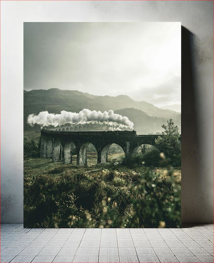 Train On A Viaduct In Misty Landscape Τρένο Σε Μια Οδογέφυρα Στο Ομιχλώδες Τοπίο 1 Train On A Viaduct In Misty Landscape Τρένο Σε Μια Οδογέφυρα Στο Ομιχλώδες Τοπίο 1