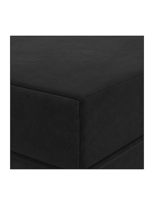 Πολυμορφικός Πουφ Καναπές Μαύρο 80x67x45cm